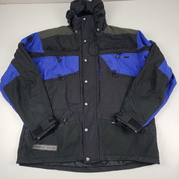 The North Face Steep Tech Scot Schmidt Blue Full Zip Snowboard Jacket Mens 2XL - Picture 1 of 14